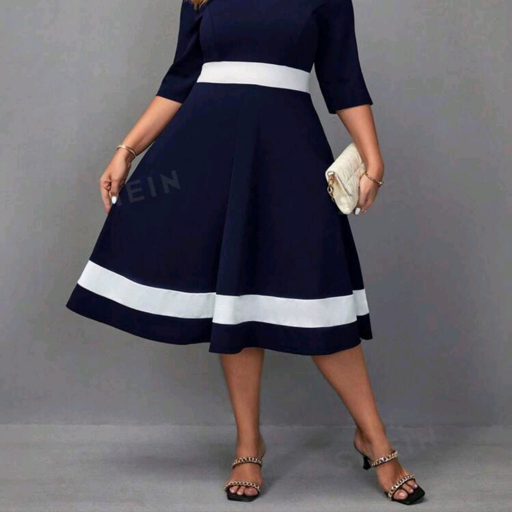 Shein Notched Collar dress